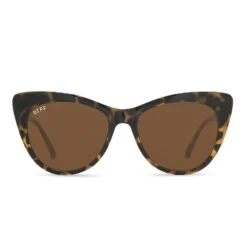 EDEN - DARK TORTOISE + BROWN SUNGLASSES