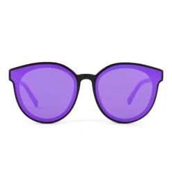 GEMMA - BLACK + PINK RUSH MIRROR SUNGLASSES
