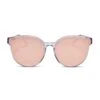 GEMMA - CLEAR CRYSTAL + PEACH MIRROR SUNGLASSES -Sunglasses Sales diff eyewear gemma clear crystal peach mirror sunglasses alt 1