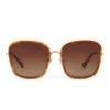 GENEVIVE - HENNA TORTOISE + BROWN GRADIENT + POLARIZED SUNGLASSES -Sunglasses Sales diff eyewear genevive henna tortoise brown gradient polarized sunglasses alt 1
