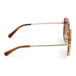 GENEVIVE - HENNA TORTOISE + BROWN GRADIENT + POLARIZED SUNGLASSES -Sunglasses Sales diff eyewear genevive henna tortoise brown gradient polarized sunglasses alt 3