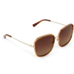 GENEVIVE - HENNA TORTOISE + BROWN GRADIENT + POLARIZED SUNGLASSES -Sunglasses Sales diff eyewear genevive henna tortoise brown gradient polarized sunglasses alt 4