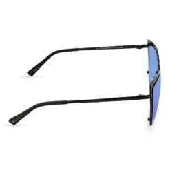 GRACE - MATTE BLACK + PURPLE MIRROR SUNGLASSES -Sunglasses Sales diff eyewear grace matte black purple mirror sunglasses alt 3