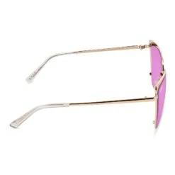 GRACE - ROSE GOLD + PINK MIRROR SUNGLASSES -Sunglasses Sales diff eyewear grace rose gold pink mirror sunglasses alt 3