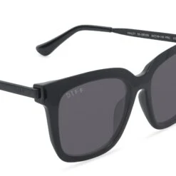HAILEY - BLACK + GREY SUNGLASSES -Sunglasses Sales diff eyewear hailey black sunglasses alt 4