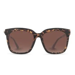 HAILEY - DARK TORTOISE + BROWN GRADIENT SUNGLASSES