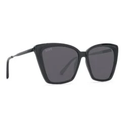 HEIDI - BLACK + DARK SMOKE SUNGLASSES -Sunglasses Sales diff eyewear heidi black dark smoke sunglasses alt 2