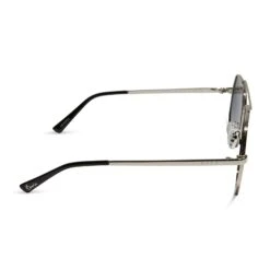 BEVERLIN - HENDRIX + SILVER + BLUE TO GREY GRADIENT POLARIZED SUNGLASSES -Sunglasses Sales diff eyewear hendrix silver blue to grey gradient polarized sunglasses alt 3