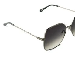 IRIS - ANTIQUE GUNMETAL + GREY GRADIENT SUNGLASSES 12 IRIS - ANTIQUE GUNMETAL + GREY GRADIENT SUNGLASSES -Sunglasses Sales diff eyewear iris antique gunmetal grey gradient sunglasses alt 4