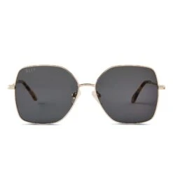 IRIS - GOLD + GREY POLARIZED SUNGLASSES