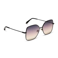 IRIS - MATTE BLACK + TWILIGHT GRADIENT SUNGLASSES -Sunglasses Sales diff eyewear iris matte black twilight gradient sunglasses alt 2