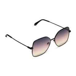 IRIS - MATTE BLACK + TWILIGHT GRADIENT SUNGLASSES -Sunglasses Sales diff eyewear iris matte black twilight gradient sunglasses alt 4