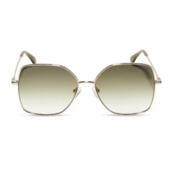 IRIS - SHINY GOLD + G15 GRADIENT SUNGLASSES