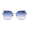 IRIS - SILVER + LAVENDER ROSE GRADIENT SUNGLASSES
