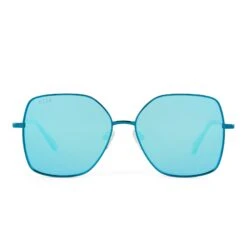 IRIS - TURQUOISE METALLIC + TEAL MIRROR + POLARIZED SUNGLASSES