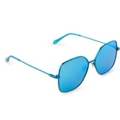 IRIS - TURQUOISE METALLIC + TEAL MIRROR + POLARIZED SUNGLASSES 13 IRIS - TURQUOISE METALLIC + TEAL MIRROR + POLARIZED SUNGLASSES -Sunglasses Sales diff eyewear iris turquoise metallic teal mirror polarized sunglasses alt 4