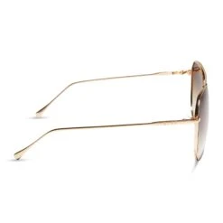 JANE - GOLD + BROWN GRADIENT SHARP SUNGLASSES -Sunglasses Sales diff eyewear jane gold brown gradient sharp sunglasses alt 3
