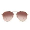 JANE - GOLD + BROWN GRADIENT SUNGLASSES 1 JANE - GOLD + BROWN GRADIENT SUNGLASSES -Sunglasses Sales diff eyewear jane gold brown gradient sunglasses alt 1