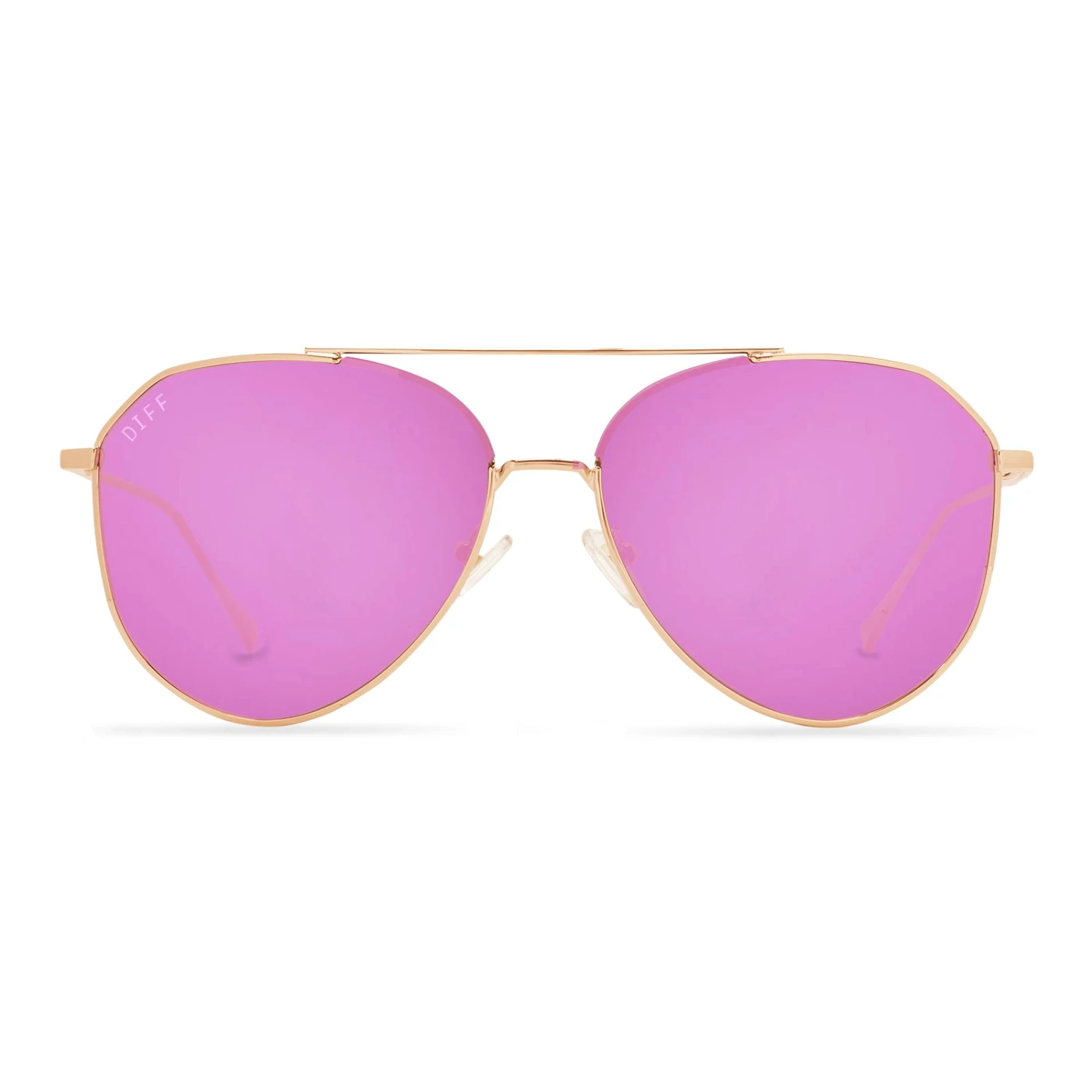 JANE - ROSE GOLD + PINK MIRROR SUNGLASSES 3 JANE - ROSE GOLD + PINK MIRROR SUNGLASSES