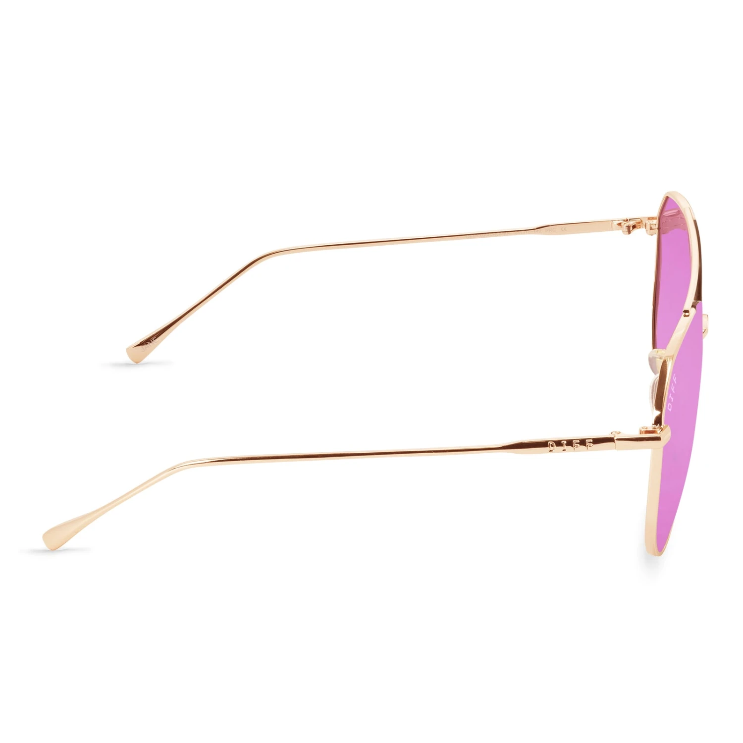 JANE - ROSE GOLD + PINK MIRROR SUNGLASSES 5 JANE - ROSE GOLD + PINK MIRROR SUNGLASSES - Image 3