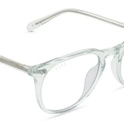 JAXSON - SOFT LAGOON CRYSTAL + CLEAR GLASSES -Sunglasses Sales diff eyewear jaxson soft lagoon crystal clear glasses alt 4