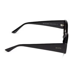 KAI - BLACK + GREY MIRROR SUNGLASSES -Sunglasses Sales diff eyewear kai black grey mirror sunglasses alt 3