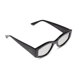 KAI - BLACK + GREY MIRROR SUNGLASSES -Sunglasses Sales diff eyewear kai black grey mirror sunglasses alt 4