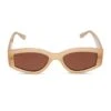 KAI - MILKY NUDE + BROWN SUNGLASSES -Sunglasses Sales diff eyewear kai milk nude brown sunglasses alt 1