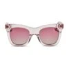 KAIA - LIGHT PINK CRYSTAL + WINE GRADIENT + POLARIZED SUNGLASSES -Sunglasses Sales diff eyewear kaia light pink crystal wine gradient polarized sunglasses alt 1