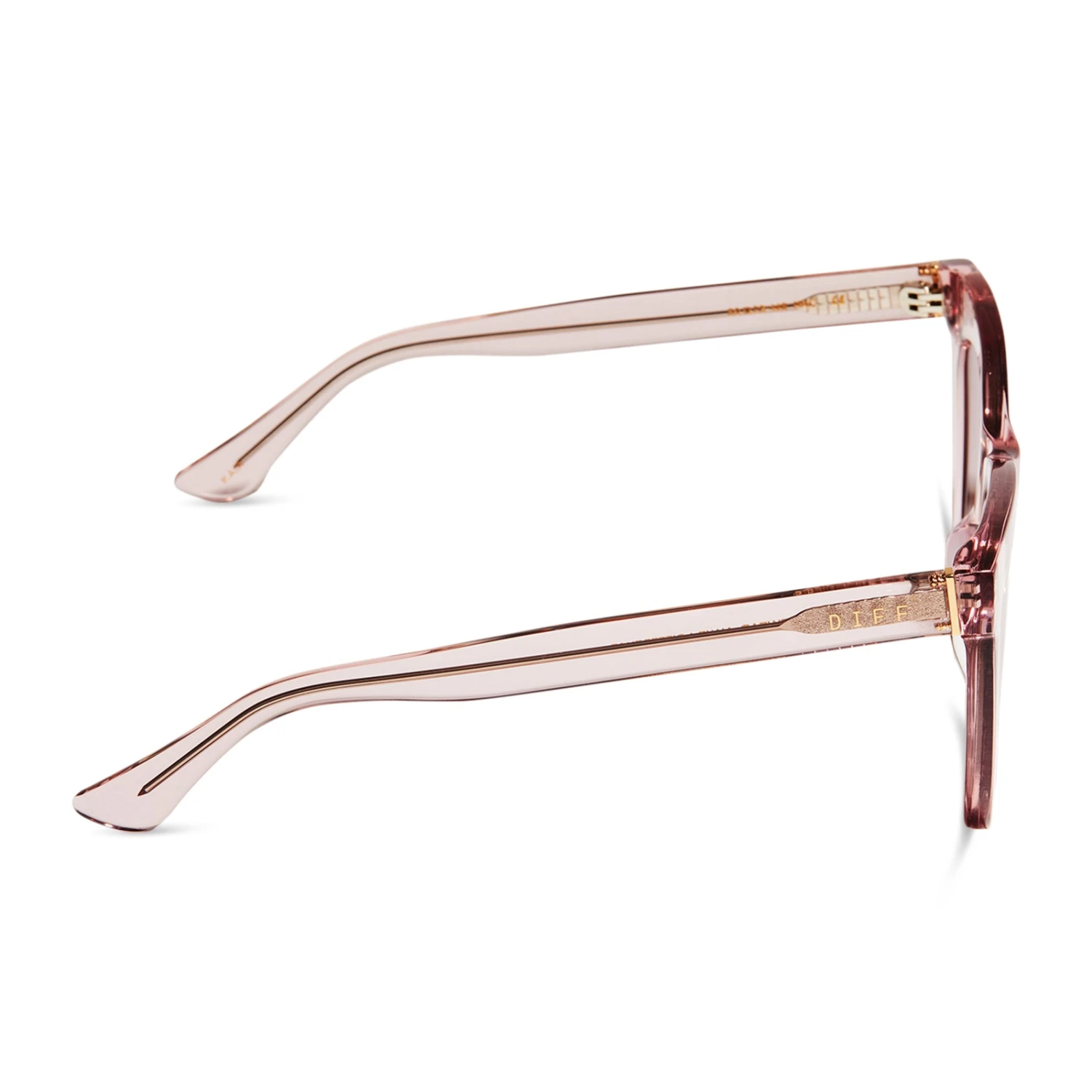 KAIA - LIGHT PINK CRYSTAL + WINE GRADIENT + POLARIZED SUNGLASSES 5 KAIA - LIGHT PINK CRYSTAL + WINE GRADIENT + POLARIZED SUNGLASSES - Image 3