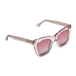 KAIA - LIGHT PINK CRYSTAL + WINE GRADIENT + POLARIZED SUNGLASSES 10 KAIA - LIGHT PINK CRYSTAL + WINE GRADIENT + POLARIZED SUNGLASSES -Sunglasses Sales diff eyewear kaia light pink crystal wine gradient polarized sunglasses alt 4