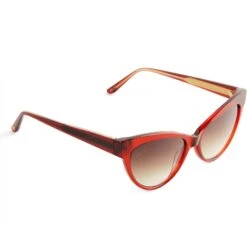 PATRICIA NASH - KELLY + CAMPARI CRYSTAL + DARK BROWN GRADIENT SUNGLASSES -Sunglasses Sales diff eyewear kelly campari crystal dark brown gradient sunglasses alt 4