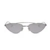 ADRIENNE BAILON - L.E.S. + SILVER + CHROME MIRROR SUNGLASSES -Sunglasses Sales diff eyewear l.e.s. silver chrome mirror sunglasses alt 1