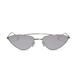 ADRIENNE BAILON - L.E.S. + SILVER + CHROME MIRROR SUNGLASSES