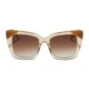 LIZZY - HONEY CRYSTAL + BROWN GRADIENT SUNGLASSES -Sunglasses Sales diff eyewear lizzy honey crystal brown gradient sunglasses alt 1