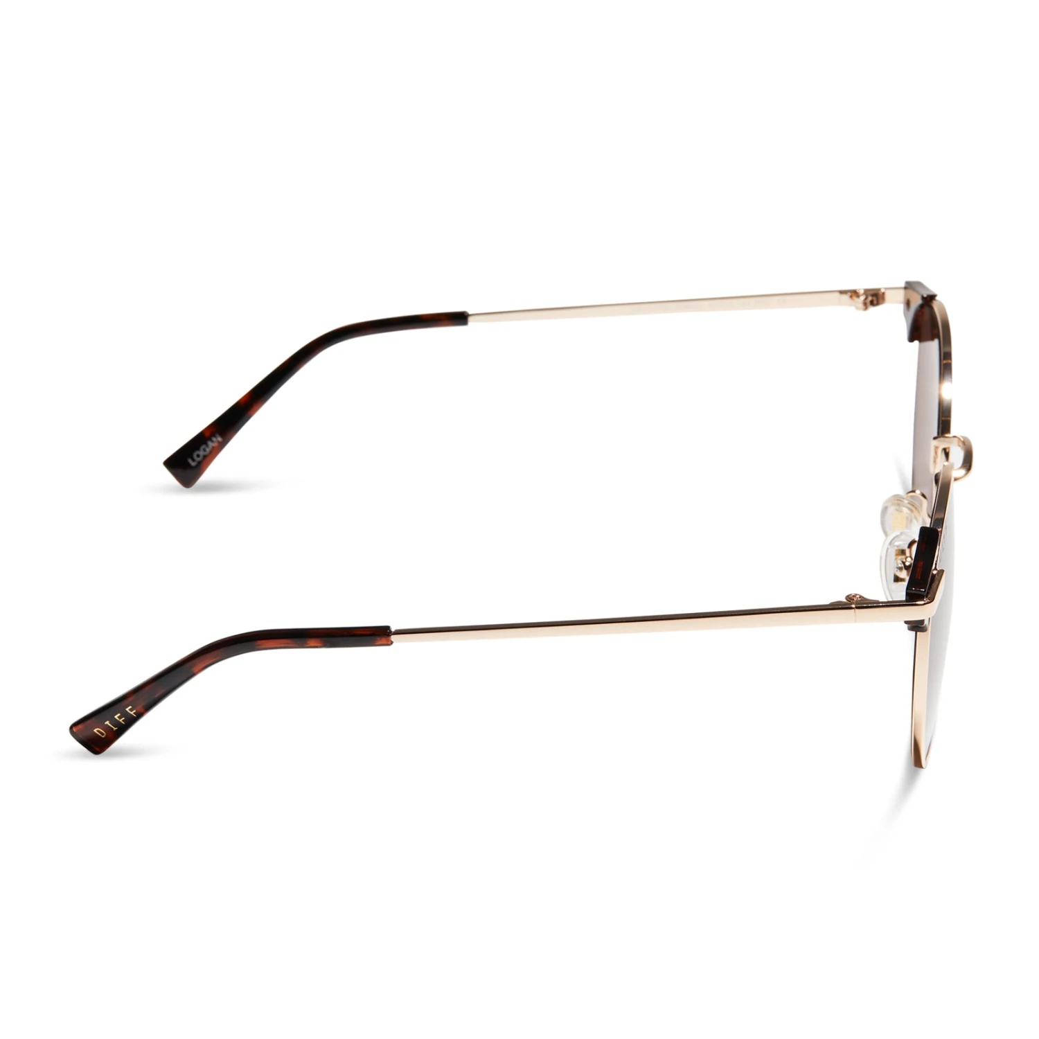 LOGAN - GOLD + BROWN SUNGLASSES 5 LOGAN - GOLD + BROWN SUNGLASSES - Image 3