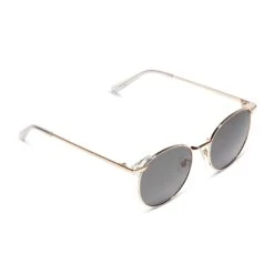 LOGAN - GOLD + GREY SUNGLASSES -Sunglasses Sales diff eyewear logan gold grey sunglasses alt 4