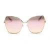 LONNA - GOLD + CHERRY BLOSSOM MIRROR SUNGLASSES -Sunglasses Sales diff eyewear lonna gold cherry blossom mirror sunglasses alt 1