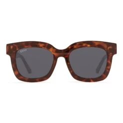 MAKAY - AMBER TORTOISE + GREY SUNGLASSES