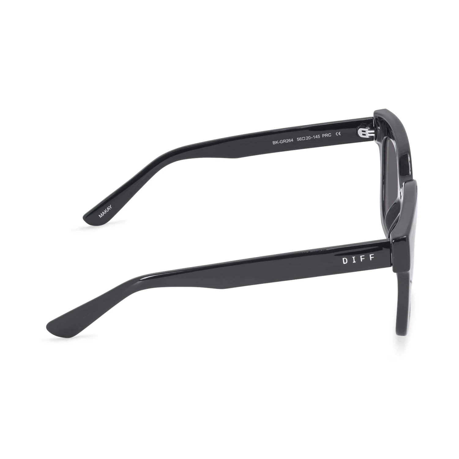 MAKAY - BLACK + GREY SUNGLASSES 5 MAKAY - BLACK + GREY SUNGLASSES - Image 3