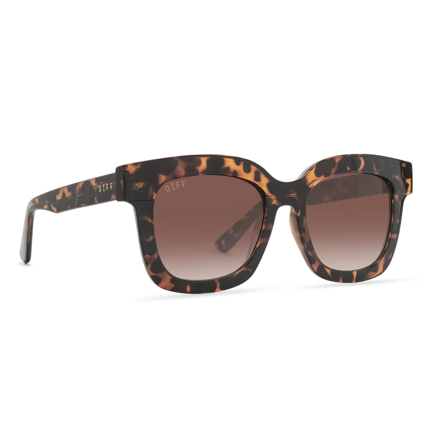 MAKAY - DARK TORTOISE + BROWN GRADIENT SUNGLASSES 4 MAKAY - DARK TORTOISE + BROWN GRADIENT SUNGLASSES - Image 2