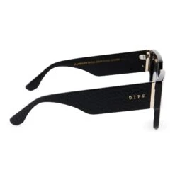 MAREN PYTHON - BLACK + GREY POLARIZED SUNGLASSES -Sunglasses Sales diff eyewear maren python black grey polarized sunglasses alt 3