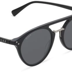 MASON - BLACK + GREY SUNGLASSES -Sunglasses Sales diff eyewear mason black grey sunglasses alt 4