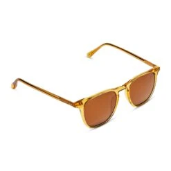 MAXWELL - CITRINE CRYSTAL + BROWN + POLARIZED SUNGLASSES -Sunglasses Sales diff eyewear maxwell citrine crystal brown polarized sunglasses alt 4