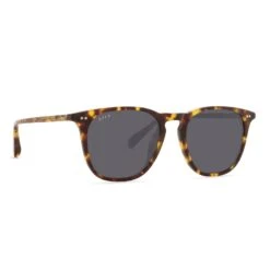 New Products -Sunglasses Sales diff eyewear maxwell xl amber tortoise grey polarized sunglasses alt 2