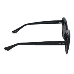 MELODY - BLACK + GREY SUNGLASSES 9 MELODY - BLACK + GREY SUNGLASSES -Sunglasses Sales diff eyewear melody black grey sunglasses alt 3