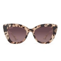 MELODY - BLUSH TORTOISE + WINE GRADIENT SUNGLASSES