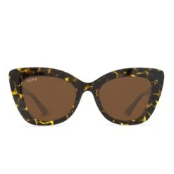 MELODY - DARK TORTOISE + BROWN SUNGLASSES