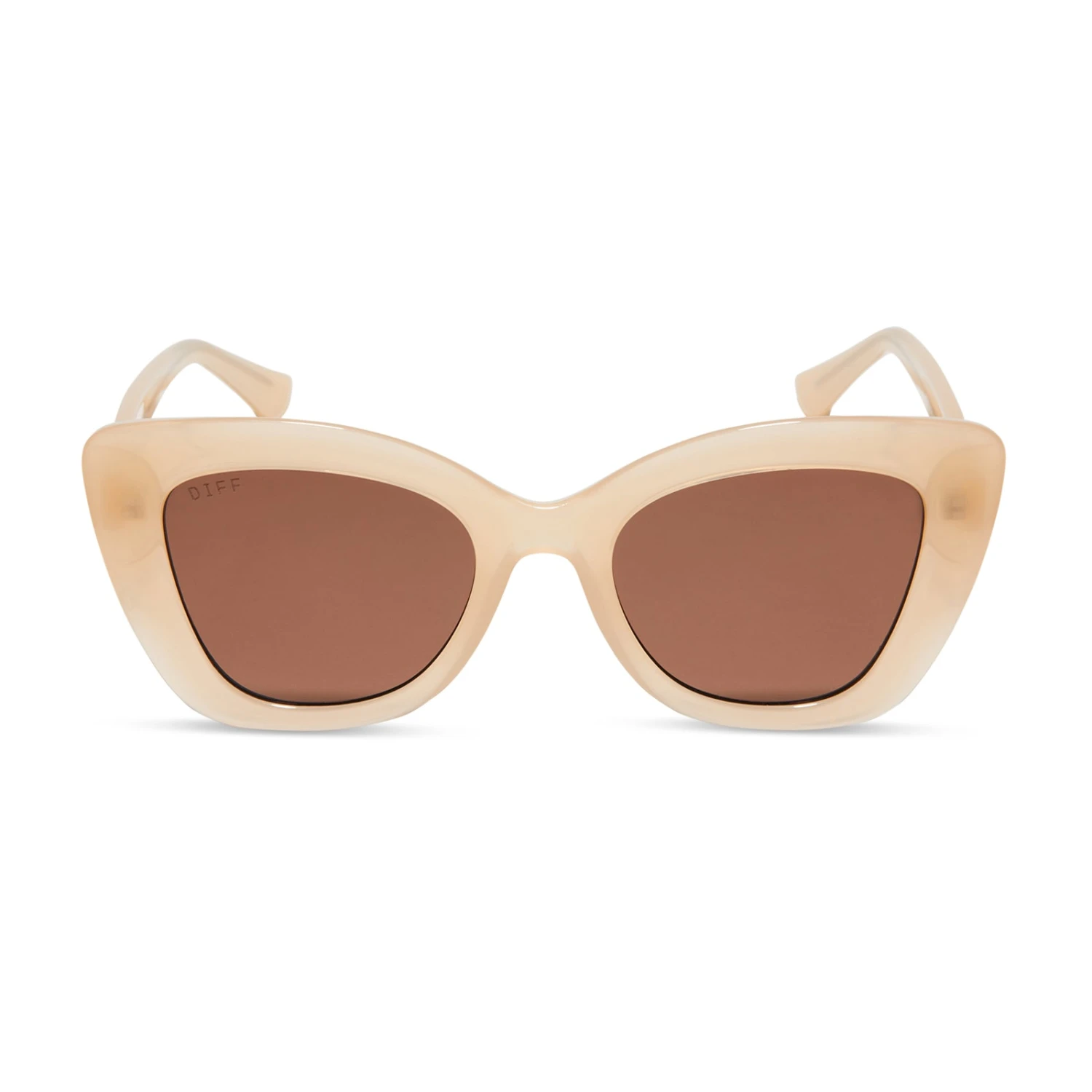 MELODY - MILKY NUDE + SOLID BROWN SUNGLASSES 3 MELODY - MILKY NUDE + SOLID BROWN SUNGLASSES