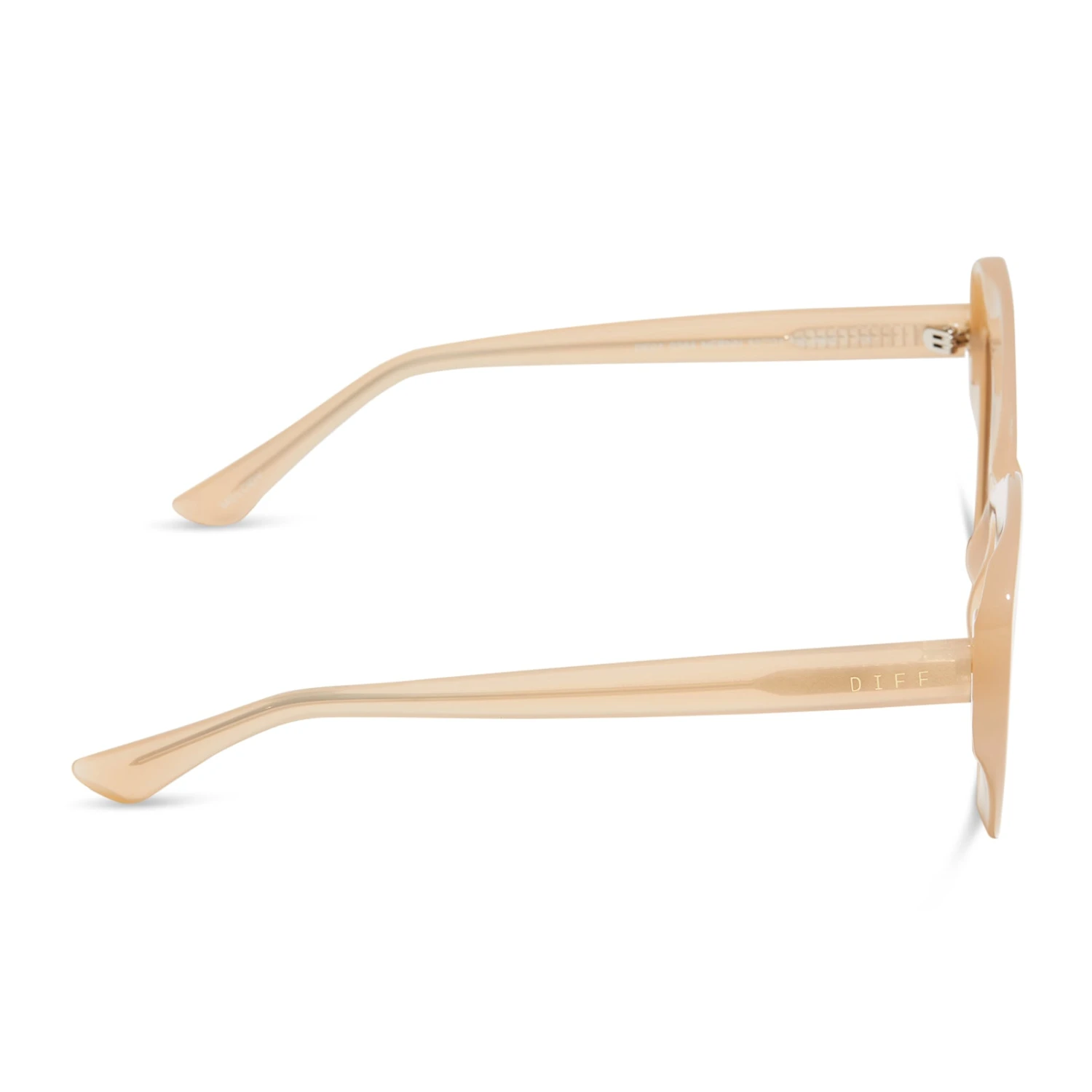 MELODY - MILKY NUDE + SOLID BROWN SUNGLASSES 5 MELODY - MILKY NUDE + SOLID BROWN SUNGLASSES - Image 3